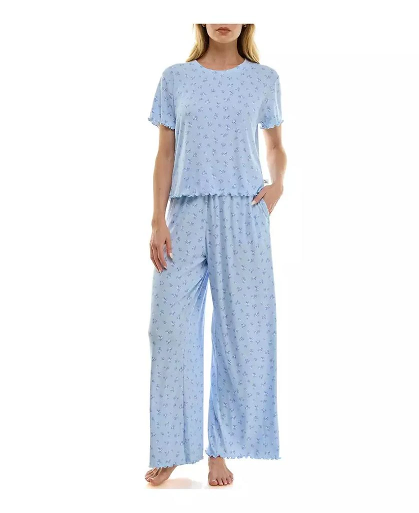 Sincerely Jules Women
s Printed T-Shirt 
Paper Bag Pants, 2-Piece Pajama Set 8