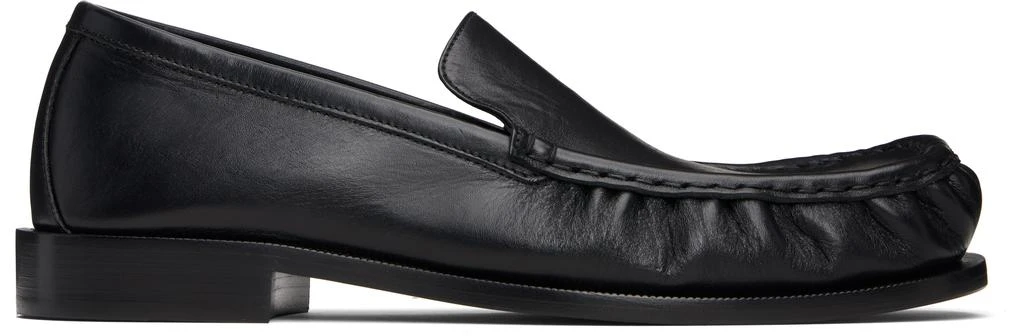 Dries Van Noten Black Leather Loafers 1