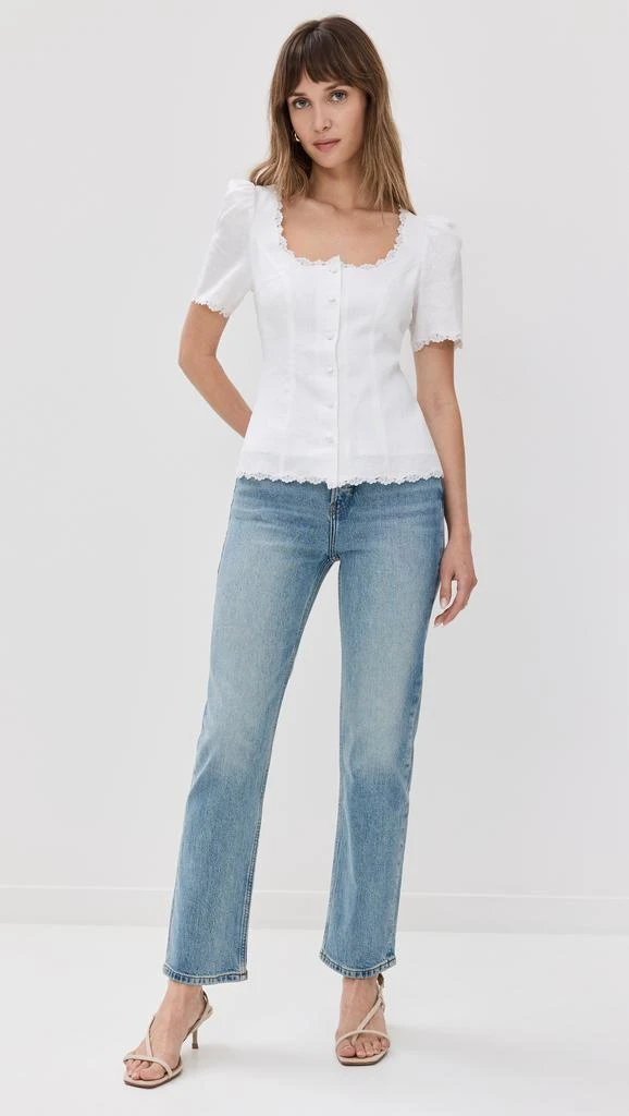 Reformation Anabella Linen Top 4