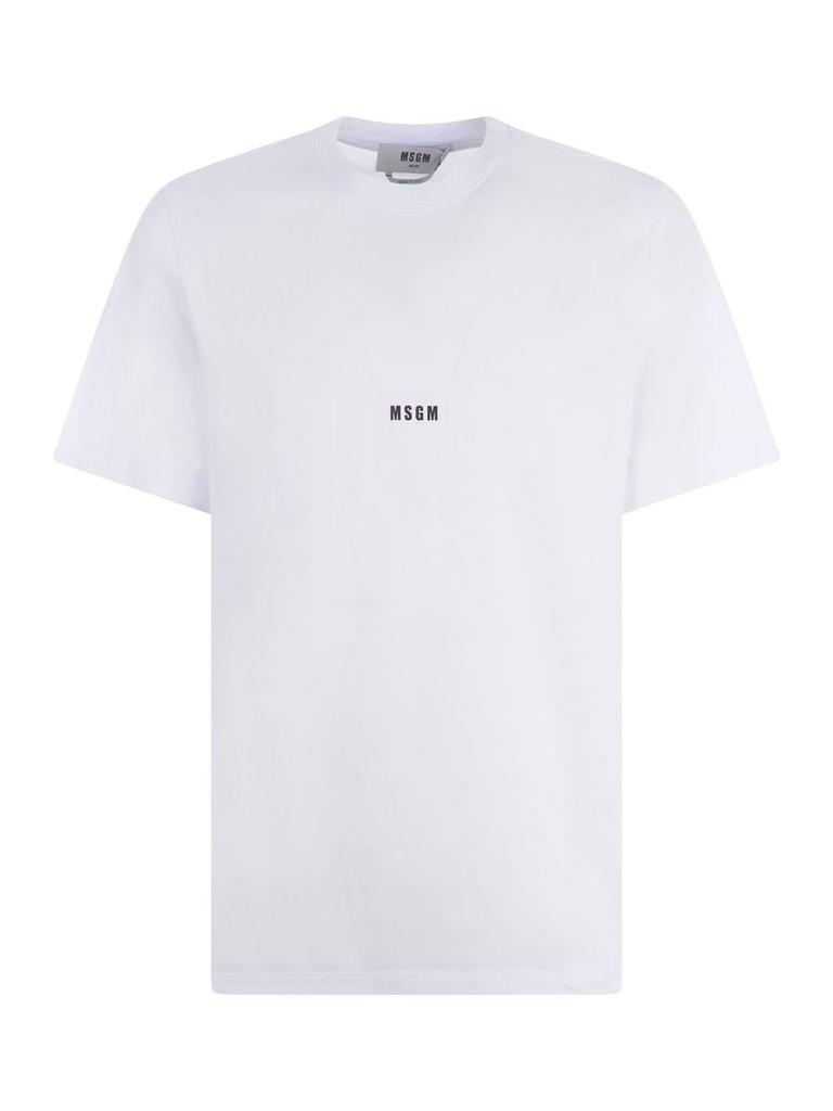 MSGM Msgm Lettering Logo Print T-Shirt