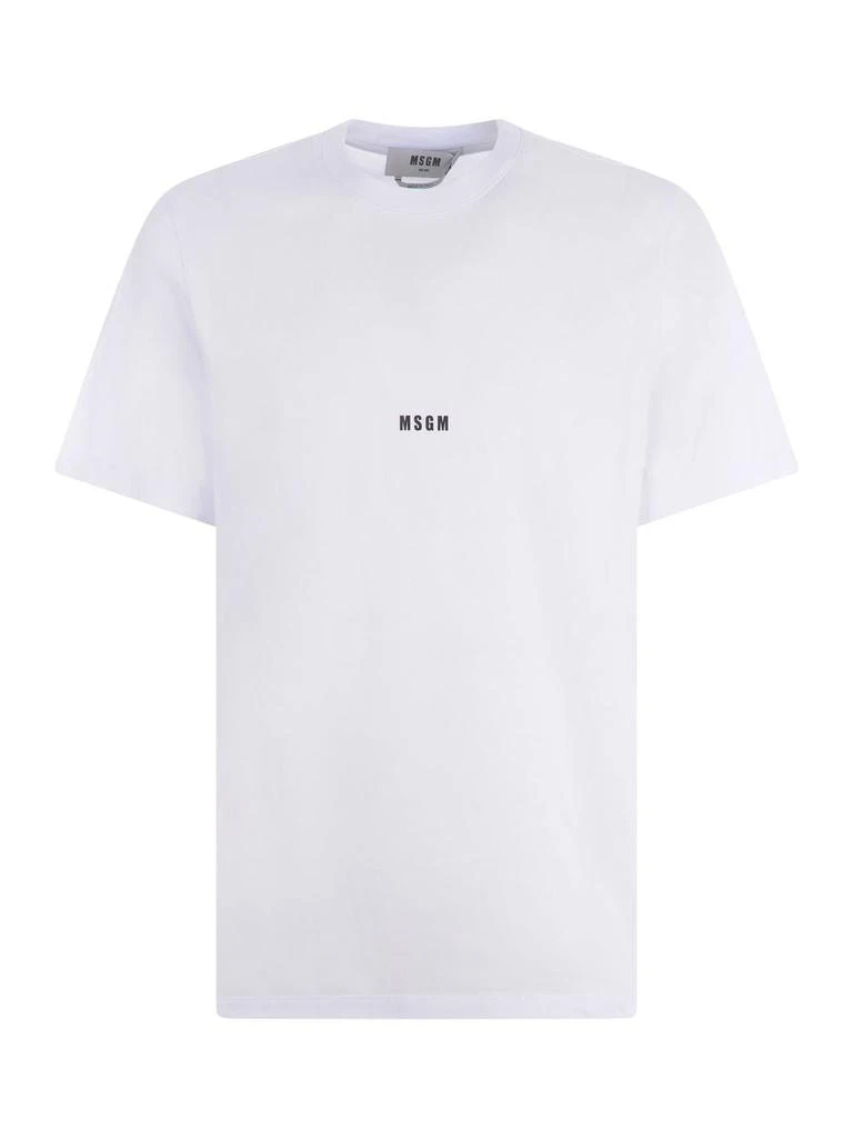 Msgm Msgm Lettering Logo Print T-Shirt 1