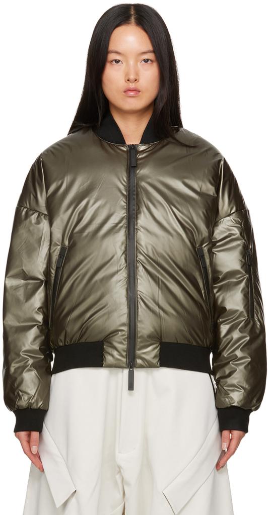 TEMPLA Khaki Alkane Down Bomber Jacket