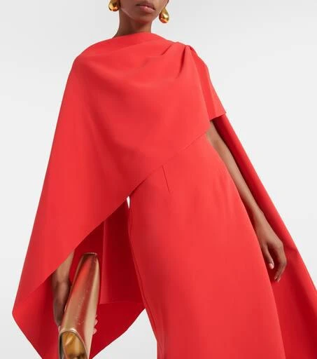 ROKSANDA Demetria caped midi dress 4