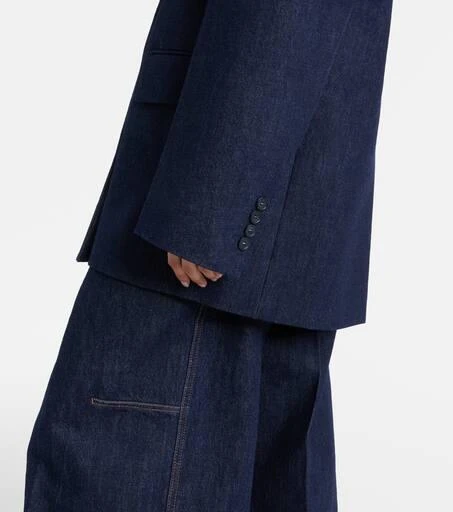 Max Mara Ancella double-breasted denim blazer 5