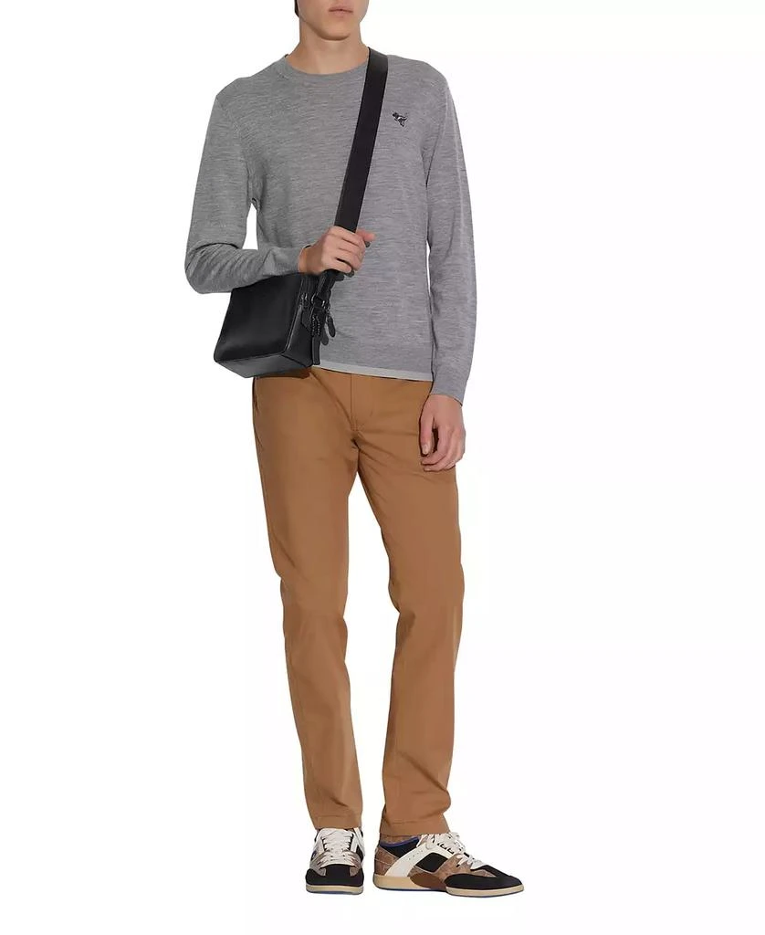 Coach Men's Pebble and Calf Leather Charter Crossbody 24 4
