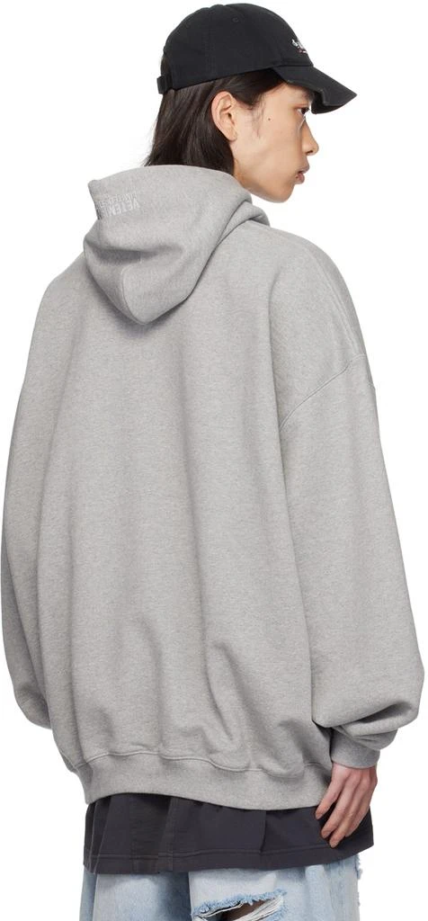 Vetements Gray Illusion Logo Hoodie 3