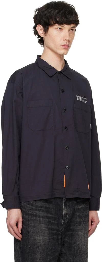 NEIGHBORHOOD Black Cordlane Work LS Shirt 2