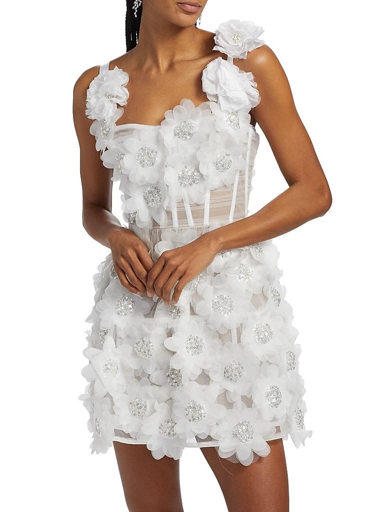 BRONX AND BANCO Rosalie Floral Applique Minidress 3