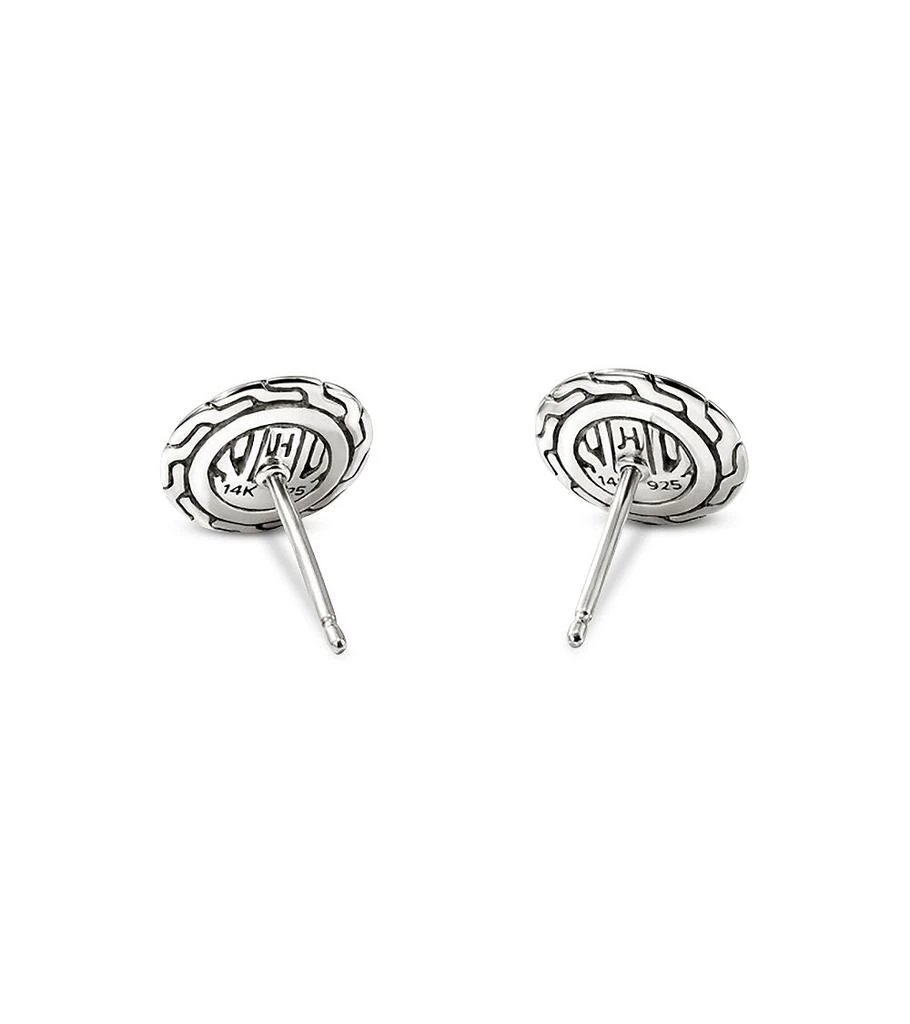 John Hardy 14K Yellow Gold & Sterling Silver JH Essentials Stud Earrings 4