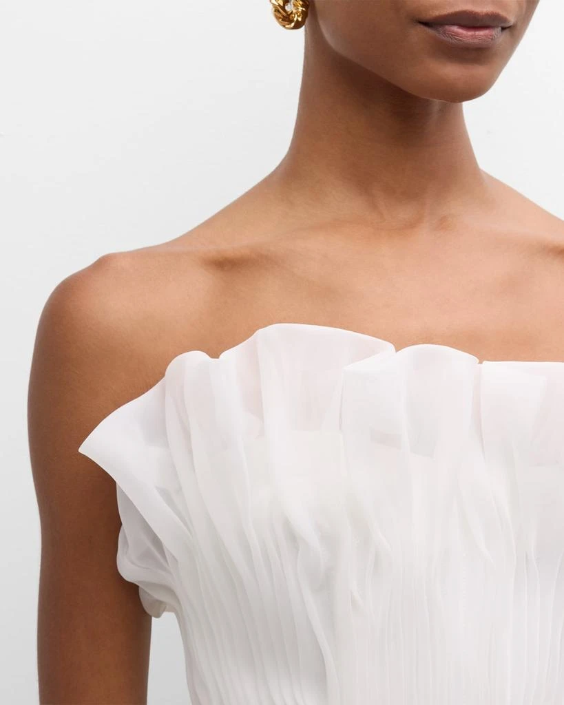 Acler Clements Strapless Frilled Top 7