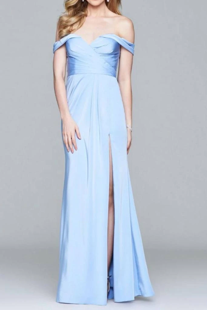 Faviana Off The Shoulder Evening Gown 1