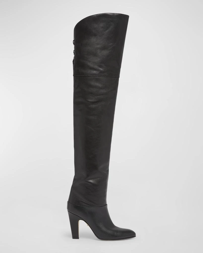 Stride into fall with authority with the coveted Power Boot  Over the knee Neiman Marcus high-heeled boots display picture 1
