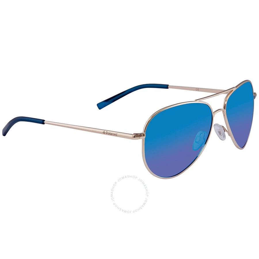 Polaroid Polaroid Polarized Blue Pilot Unisex Sunglasses PLD 6012/N 0J5G/JY 56 2