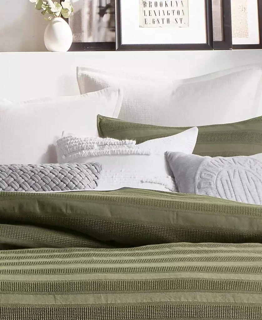 DKNY Textured Stripe Decorative Pillow, 20" x 20" 4