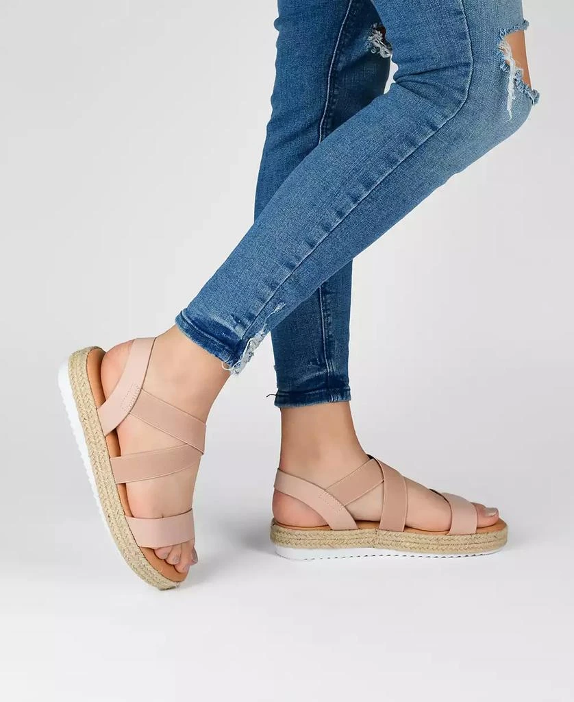 Journee Collection Women's Caroline Strappy Espadrille Sandals 6