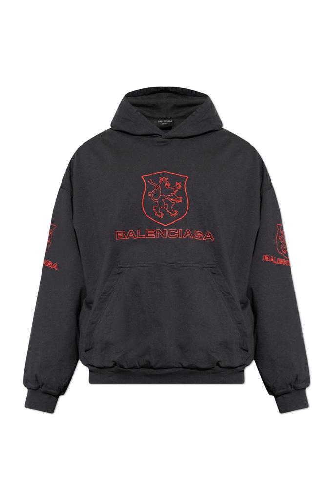 Balenciaga grande Security Tape Logo Hoodie - Hoodies