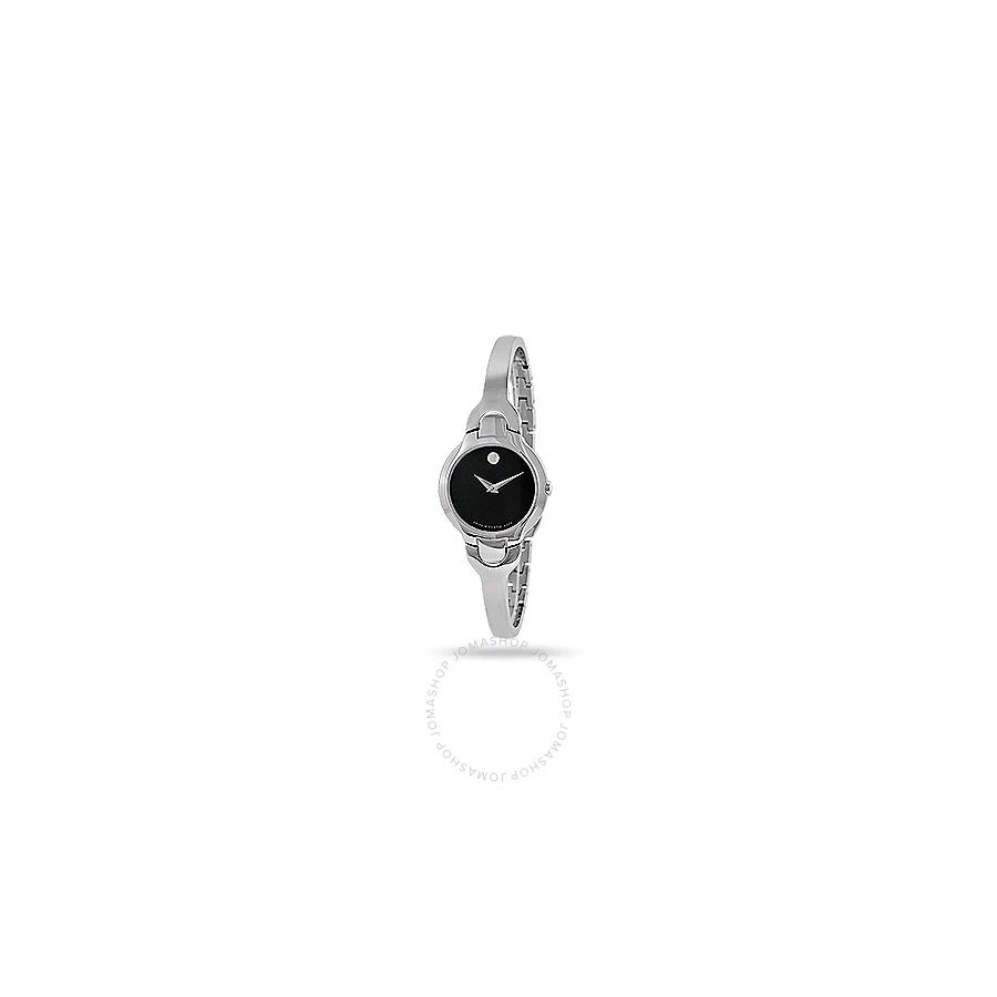 Movado Kara Black Dial Stainless Steel Ladies Watch 0605247 1
