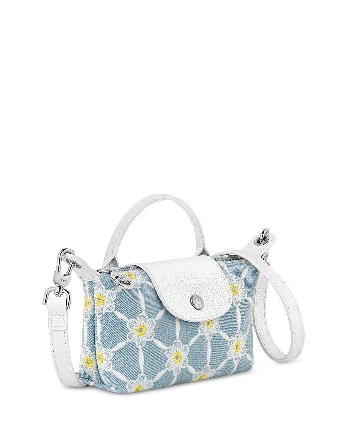 Longchamp Le Pliage Marguerites Daisy Denim Mini Pouch Crossbody 3