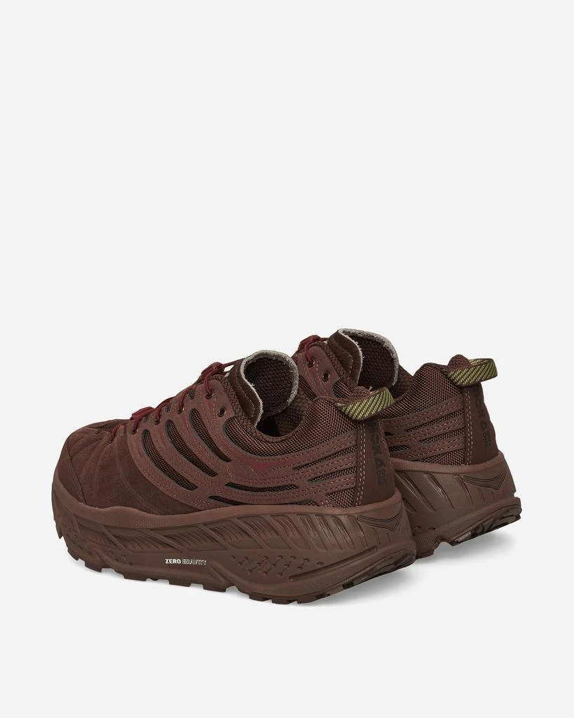 Hoka One One Elite Terrain System Stinson EVO OG Sneakers Cold Brew / Varsity Burgundy 4