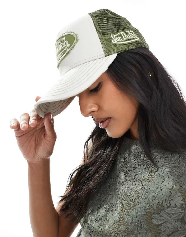 Von Dutch Von Dutch Kalmar trucker cap in green 3
