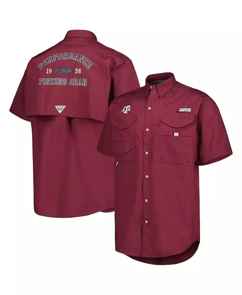 Columbia Men's Maroon Texas A&M Aggies Bonehead Button-Up Shirt 1