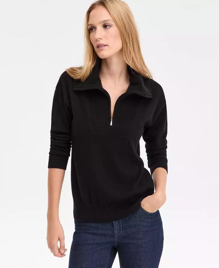 Charter Club 100% Cashmere Women's Quarter-Zip Sweater, Created for Macy's