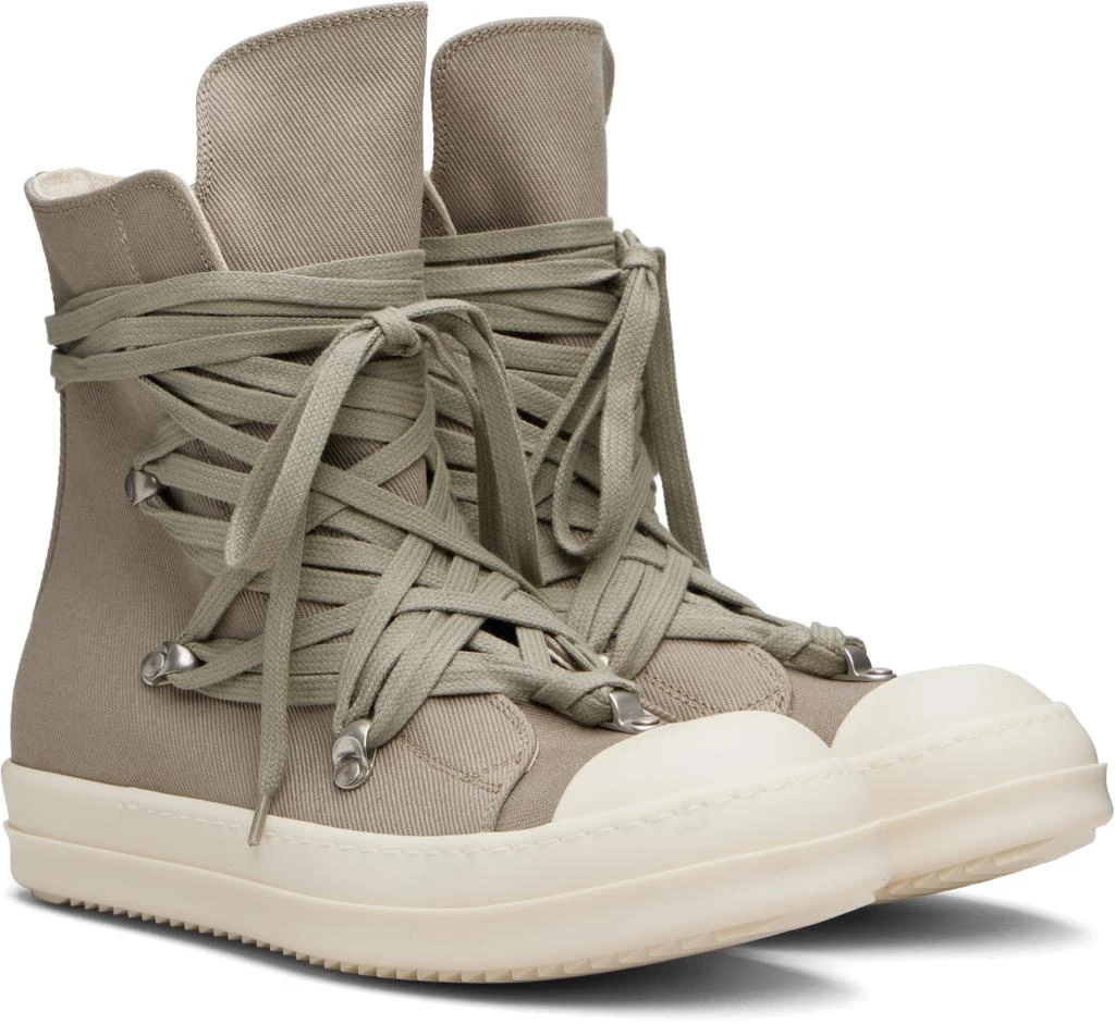 Rick Owens Gray Concordians Megalace Sneaks Sneakers 4