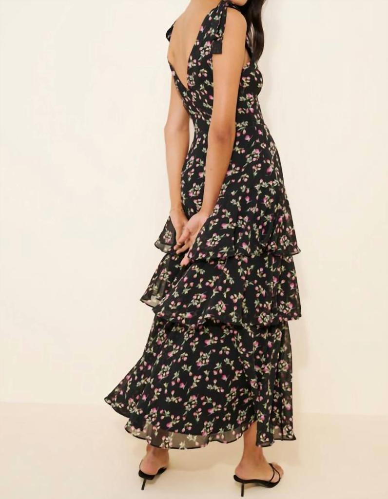 Lulus - Arya Floral Maxi Dress – On Sale Now with Up to 43% Off | Discover  Exclusive Deals \u0026 Savings at BeyondStyle – Authentic Lulus women \u003e dresses  \u003e maxi|3967792626|black|clothing|dresses|floral|maxi|polyester|women with