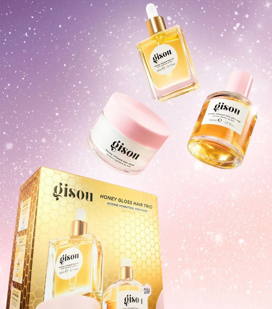Gisou Honey Gloss Hair Trio Gift Set 4