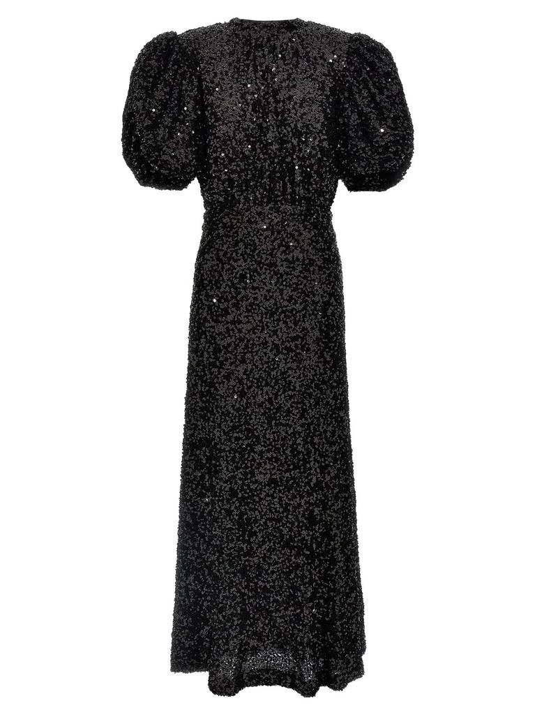 rotate glitter dress ROTATE Birger Christensen Sirin Sequins Dress in Knockout Pink