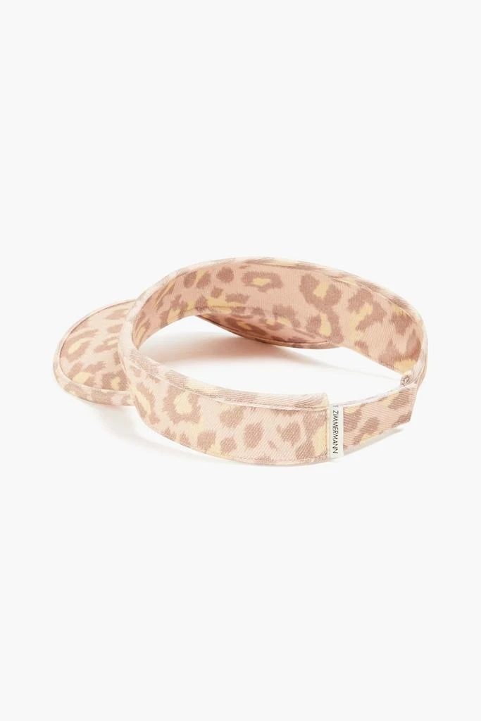 Zimmermann Canvas Visor – Lemon Leopard (Style 3733SS22) – One Size NWT Leopard-print twill visor – On Sale Now with Up to 70% Off  main image 3