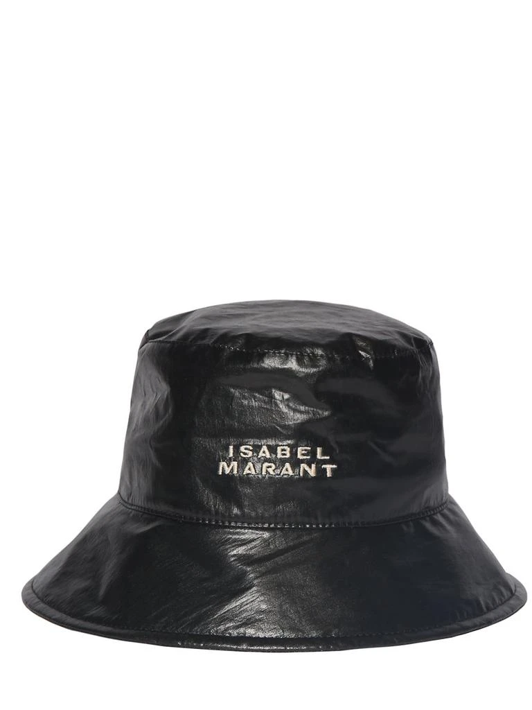 Isabel Marant Loiena Embroidered Logo Bucket Hat 1