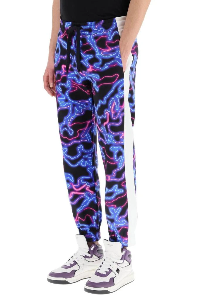 Valentino Valentino Allover Neon Camouflage Printed Jogging Pants 4