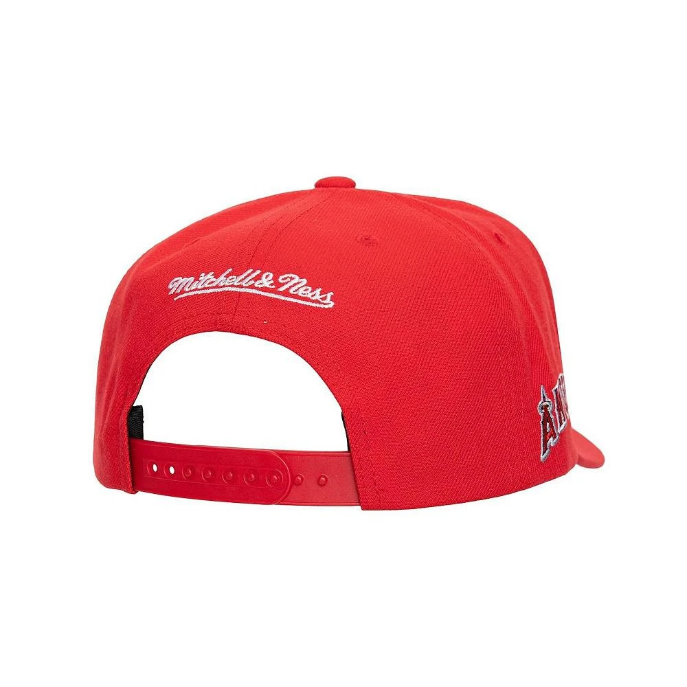 Mitchell & Ness Men's Red Los Angeles Angels Team Pro Adjustable Hat 3