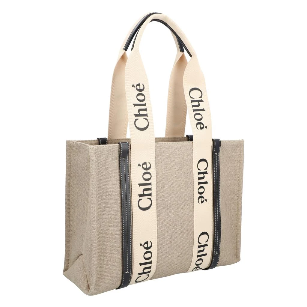 Chloé Medium Woody Tote Bag Black 2