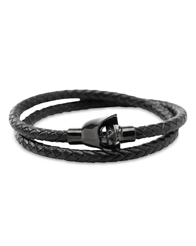 Cufflinks Inc. Darth Vader Helmet Double Wrap Leather Bracelet 1