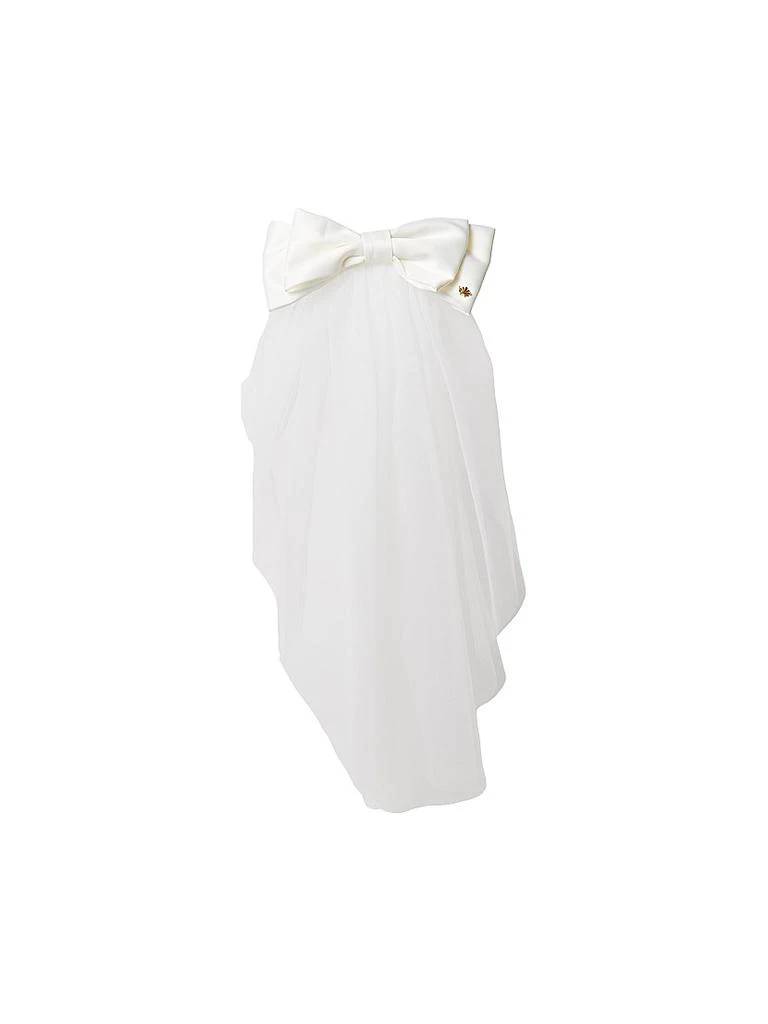 Lele Sadoughi Priscilla Silk-Blend Bow Veil 1