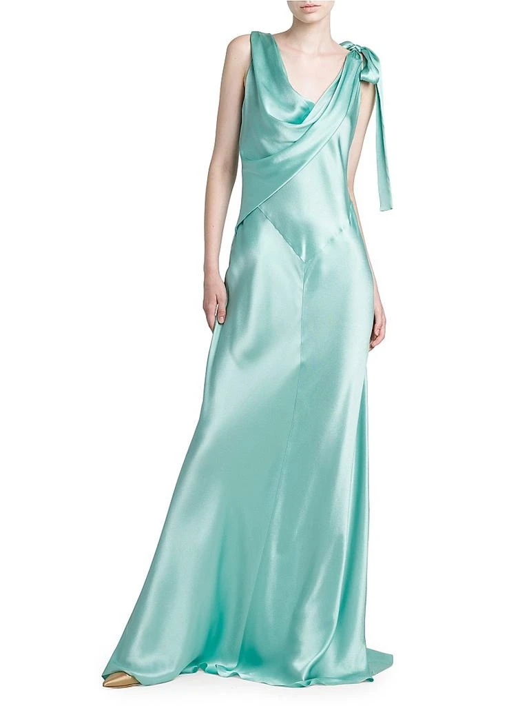 Alberta Ferretti Bias-Cut Satin Gown 3