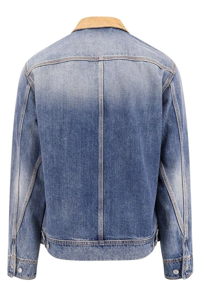 Alexander McQueen Alexander McQueen Zip-Up Denim Jacket 2