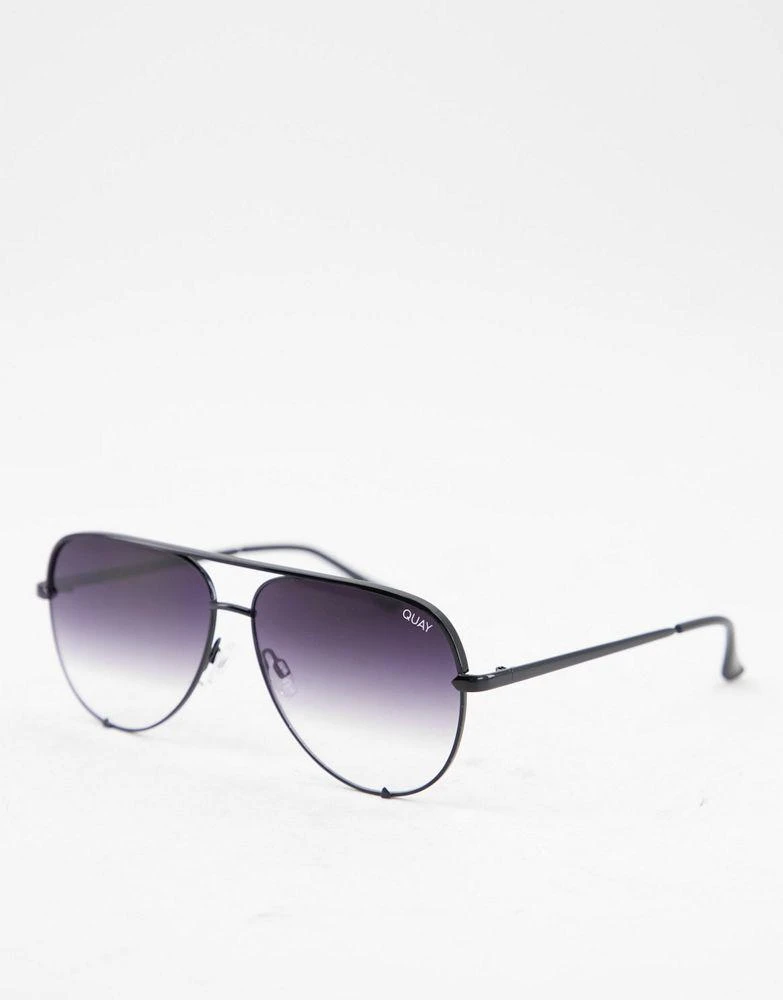 Quay Quay High Key sunglasses in black fade 1