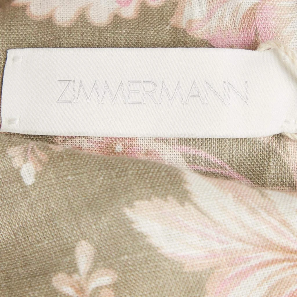 zimmermann green and pink dress Zimmermann // Green Ottie Swing Maxi Dress – VSP Consignment main image 0