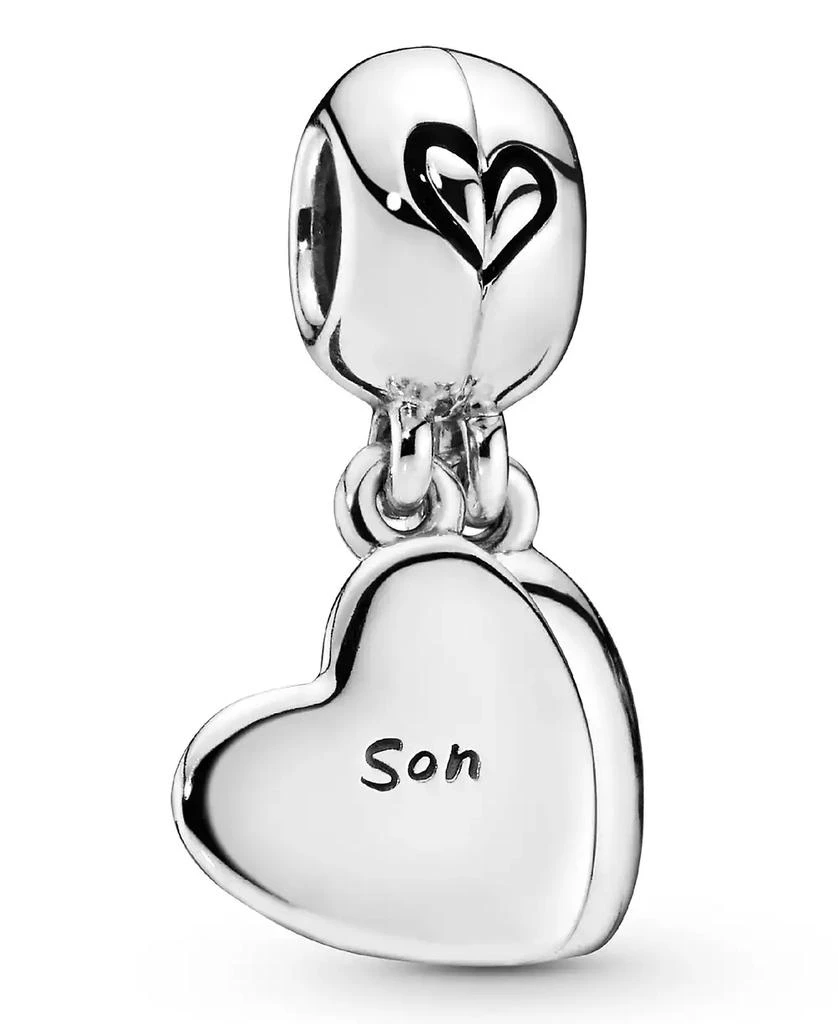 PANDORA Sterling Silver Mother Son Heart Split Dangle Charm 1
