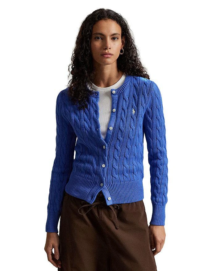 Ralph Lauren Crewneck Cable Knit Cardigan Sweater