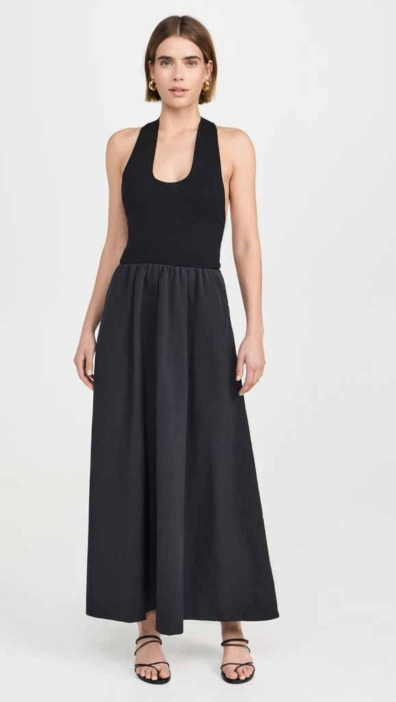 St Agni Plunge Neck Dress 6