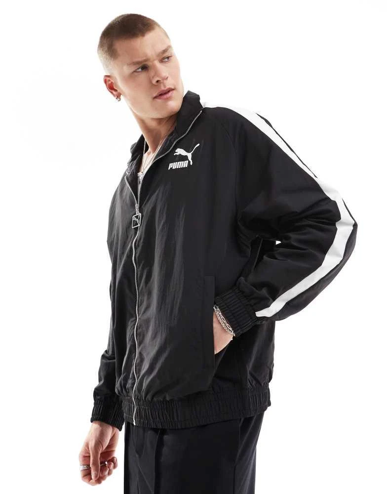 Puma Puma T7 Oversized track jacket in black 1