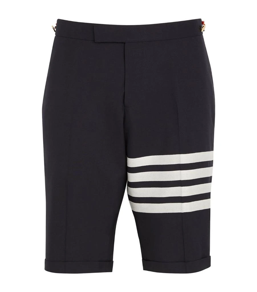 Thom Browne Wool 4-Bar Stripe Shorts 1