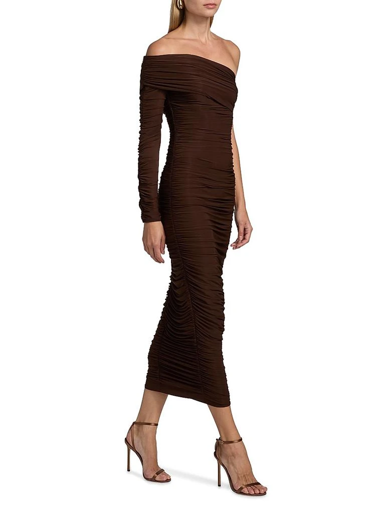 Ronny Kobo Sylvan One-Shoulder Jersey Midi-Dress 2