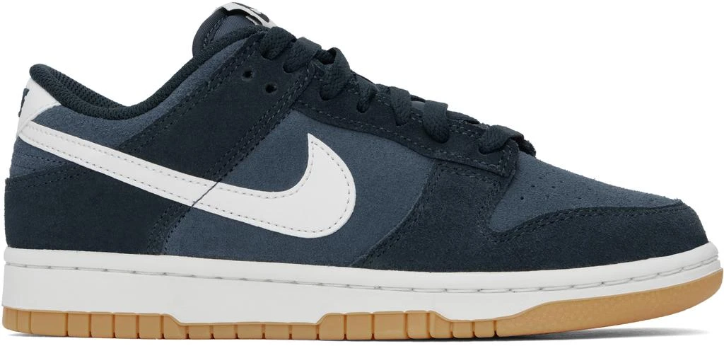 NIKE Blue & White Dunk Low Retro SE Sneakers 1