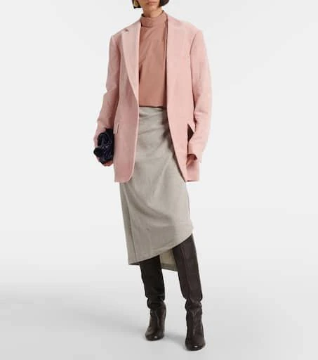 Dries Van Noten Gathered cotton jersey midi skirt 2