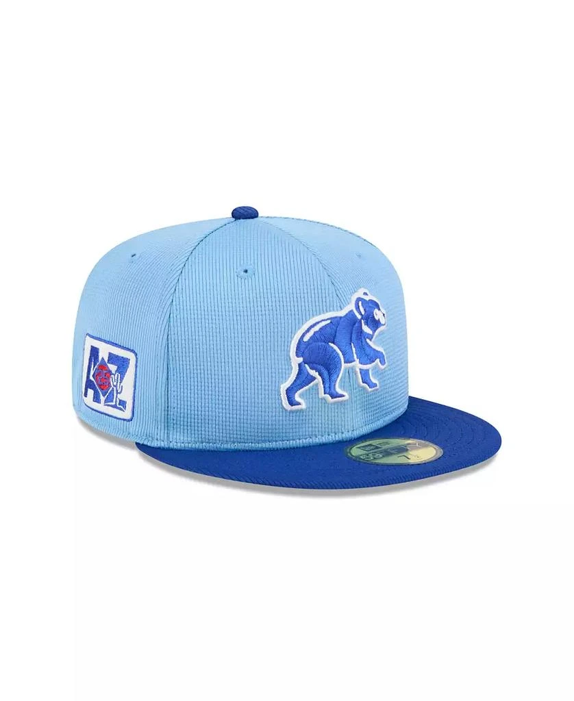 New Era Men's Light Blue Chicago Cubs 2025 Spring Training 59FIFTY Fitted Hat 1